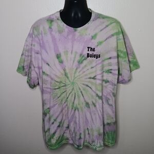 Lot x2 The BOLEYS 2XL Band T-shirts Concert Tees Tie Dye & Black Austin Rock